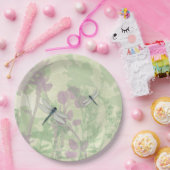 Assiettes En Carton Plaque en papier de libellules bleues (Fête)