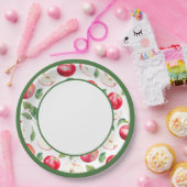 Assiettes En Carton Plaque en papier de l'Orchard Rouge botanique (Fête)