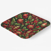 Assiettes En Carton Plaque en papier de l'ornement de Fête (Angulaire)