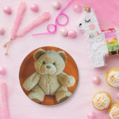 Assiettes En Carton Plaque en papier de l'ours en peluche (Fête)