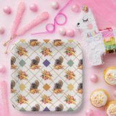 Assiettes En Carton Plaque en papier de Noël de Thanksgiving Turquie (Fête)