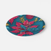 Assiettes En Carton Plaque en papier de Noël joyeux et brillant (Angle)