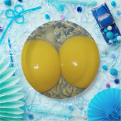 Assiettes En Carton Plaque en papier de poulet à deux oeufs (Fête)