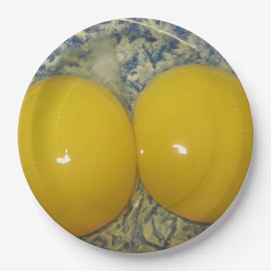 Assiettes En Carton Plaque en papier de poulet à deux oeufs (Devant)