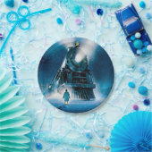 Assiettes En Carton Plaque en papier de pyjama d'Express polaire (Fête)