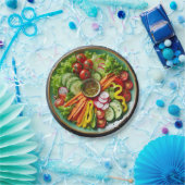 Assiettes En Carton Plaque en papier de salade de mouton (Fête)