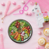 Assiettes En Carton Plaque en papier de salade de mouton (Fête)