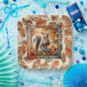 Assiettes En Carton Plaque en papier d'écureuil amusant (Fête)