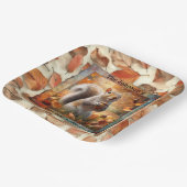 Assiettes En Carton Plaque en papier d'écureuil amusant (Angulaire)