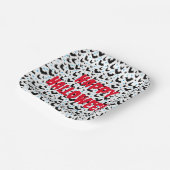 Assiettes En Carton Plaque en papier design Halloween éffrayante chauv (Angulaire)