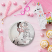 Assiettes En Carton Plaque en papier d'illustration de la mode de Noël (Fête)