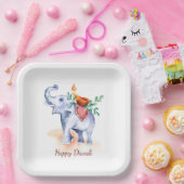 Assiettes En Carton Plaque en papier Diwali (Fête)