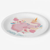 Assiettes En Carton Plaque en papier Diwali (Angle)