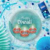 Assiettes En Carton Plaque en papier Diwali (Fête)