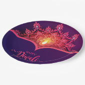 Assiettes En Carton Plaque en papier Diwali (Angle)