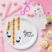 Assiettes En Carton Plaque en papier Diwali (Fête)
