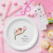 Assiettes En Carton Plaque en papier d'oiseau blanc mignonne (Fête)