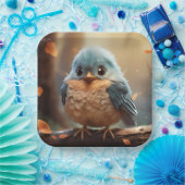 Assiettes En Carton Plaque en papier d'oiseau mignonne (Fête)