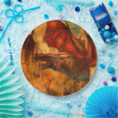 Assiettes En Carton Plaque en papier dragon (Fête)