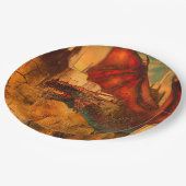 Assiettes En Carton Plaque en papier dragon (Angle)