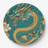 Assiettes En Carton Plaque en papier dragon (Devant)