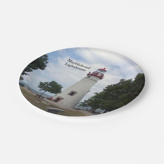 Assiettes En Carton Plaque en papier du phare de Marblehead (Angle)