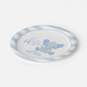 Assiettes En Carton Plaque en papier éléphant - C'est un garçon - Pers (Angle)