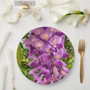 Assiettes En Carton Plaque en papier en fleur de bactéries