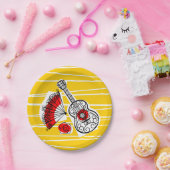 Assiettes En Carton Plaque en papier espagnol Souvenirs (Fête)