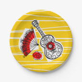 Assiettes En Carton Plaque en papier espagnol Souvenirs (Devant)