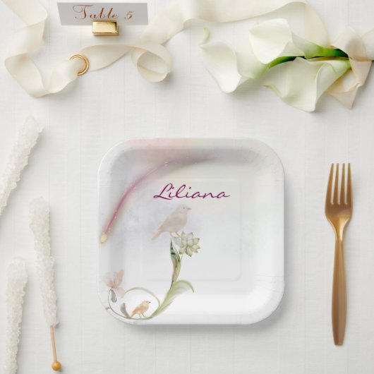 Assiettes En Carton Plaque en papier étoile céleste (Mariage)