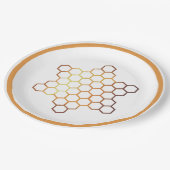 Assiettes En Carton Plaque en papier étoile Honeycomb (Angle)