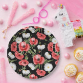 Assiettes En Carton Plaque en papier floral (Fête)