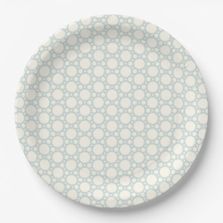 Assiettes En Carton Plaque en papier géométrique bleu doux