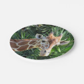 Assiettes En Carton Plaque en papier girafe (Angle)