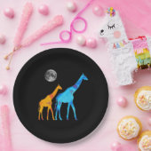 Assiettes En Carton Plaque en papier girafe (Fête)