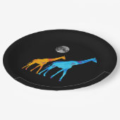 Assiettes En Carton Plaque en papier girafe (Angle)