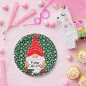 Assiettes En Carton Plaque en papier Gnome de Noël (Fête)