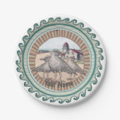 Assiettes En Carton Plaque en papier Gulls Lighthouse (Devant)