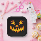 Assiettes En Carton Plaque en papier Halloween (Fête)