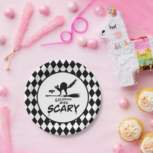 Assiettes En Carton Plaque en papier Halloween (Fête)