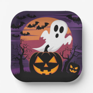 Assiettes En Carton Plaque en papier Halloween