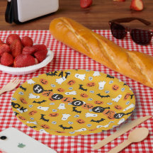 Plaque en papier Halloween