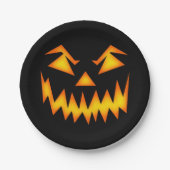Assiettes En Carton Plaque en papier Halloween (Devant)