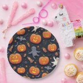 Assiettes En Carton Plaque en papier Halloween (Fête)