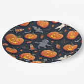 Assiettes En Carton Plaque en papier Halloween (Angle)