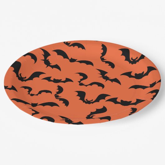 Assiettes En Carton Plaque en papier Halloween (Angle)