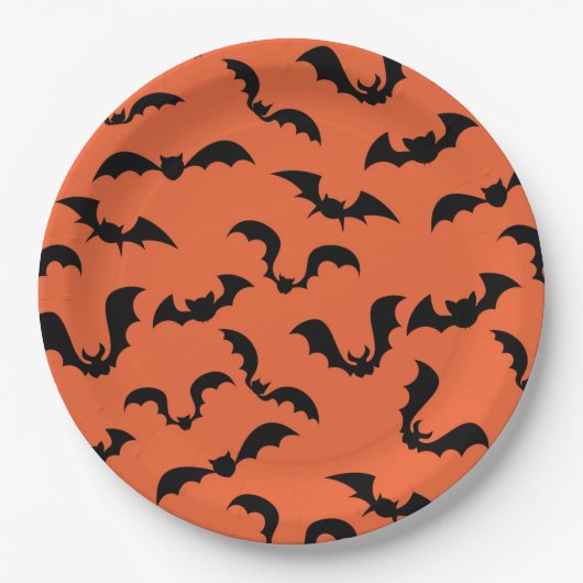 Assiettes En Carton Plaque en papier Halloween (Devant)