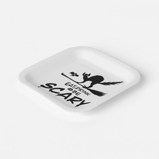 Assiettes En Carton Plaque en papier Halloween (Angulaire)