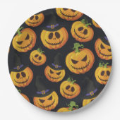 Assiettes En Carton Plaque en papier Halloween (Devant)